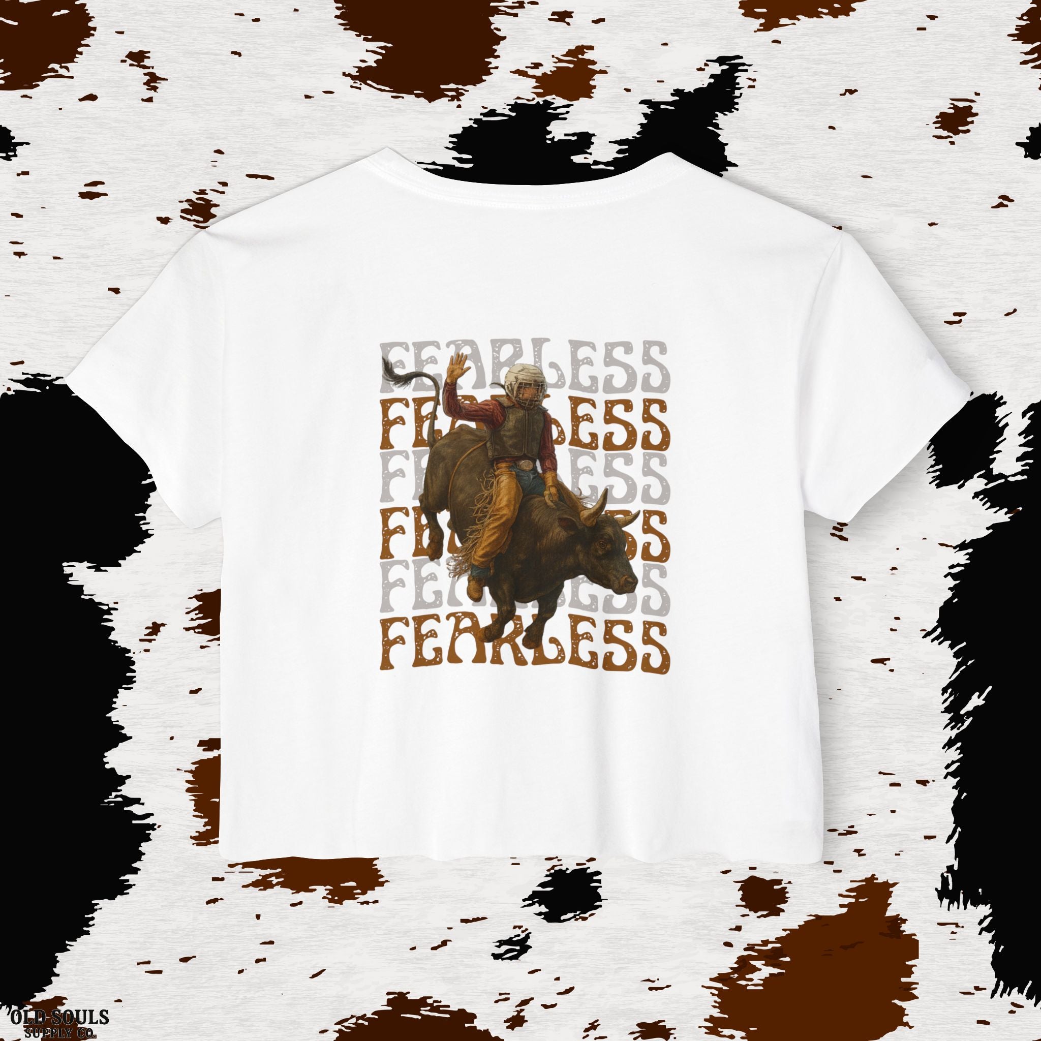 Fearless Old Souls Festival Crop Top, Boho Summer Top, Western Style Tee, Cowgirl Outfit, Music Festival Apparel