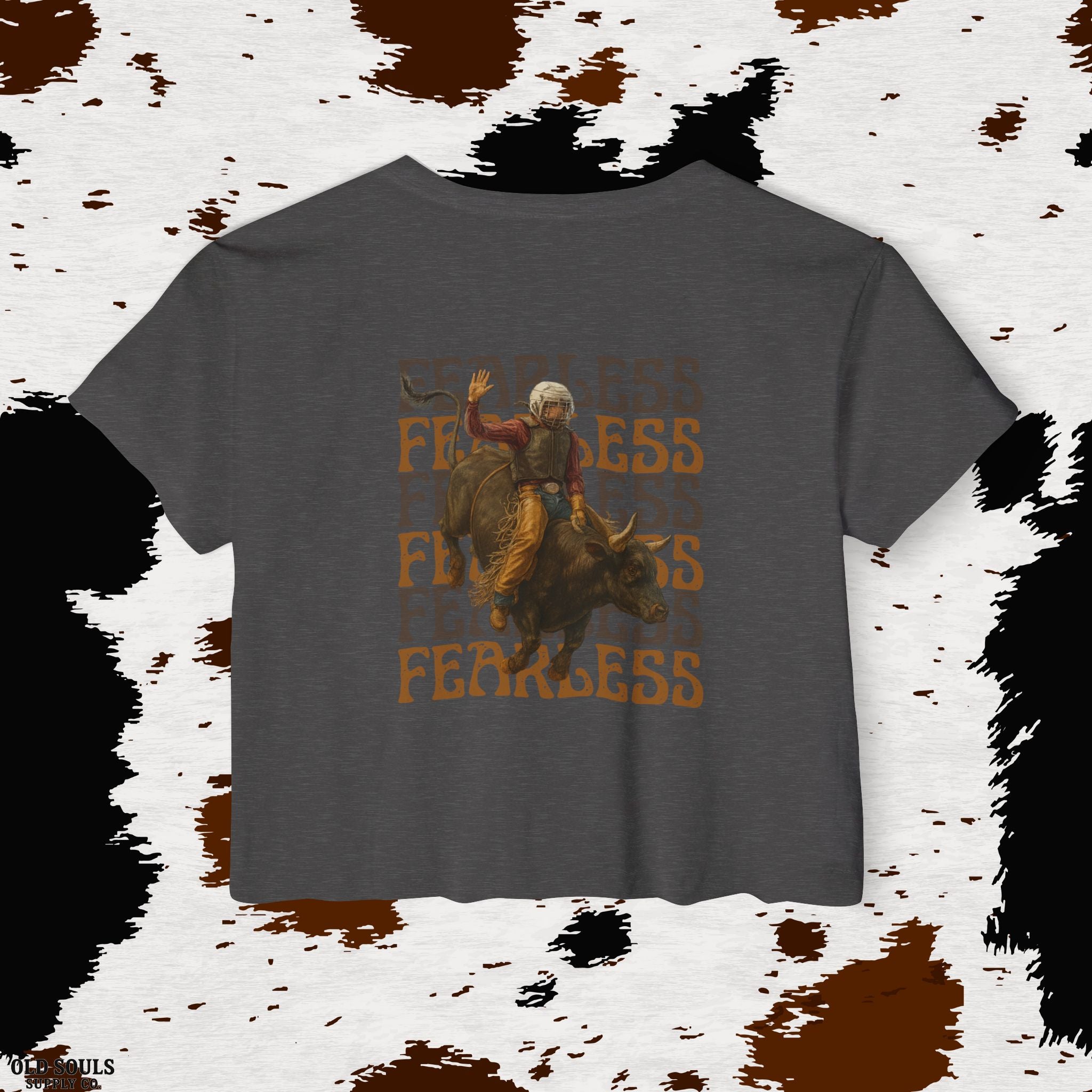 Fearless Old Souls Festival Crop Top, Boho Summer Top, Western Style Tee, Cowgirl Outfit, Music Festival Apparel