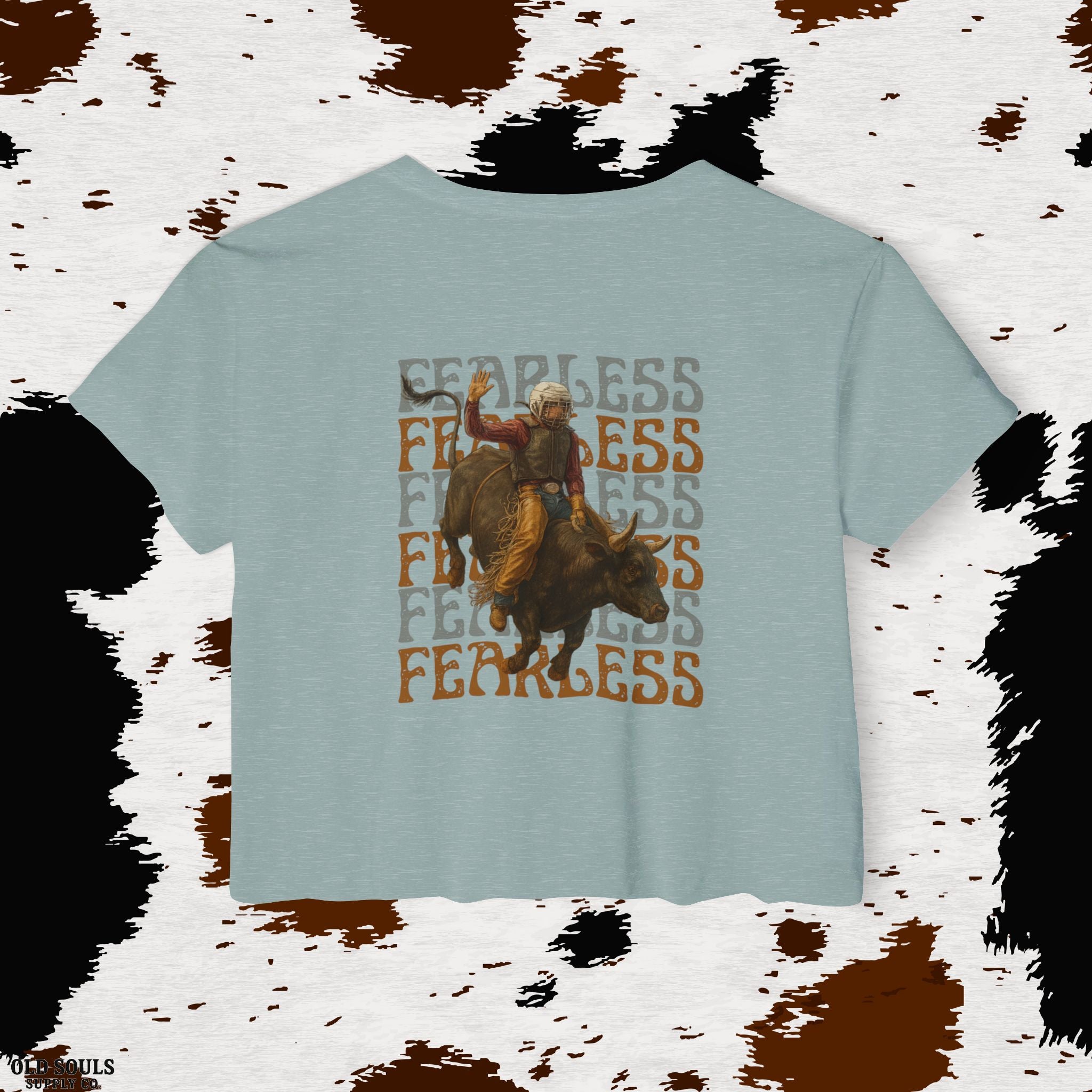 Fearless Old Souls Festival Crop Top, Boho Summer Top, Western Style Tee, Cowgirl Outfit, Music Festival Apparel