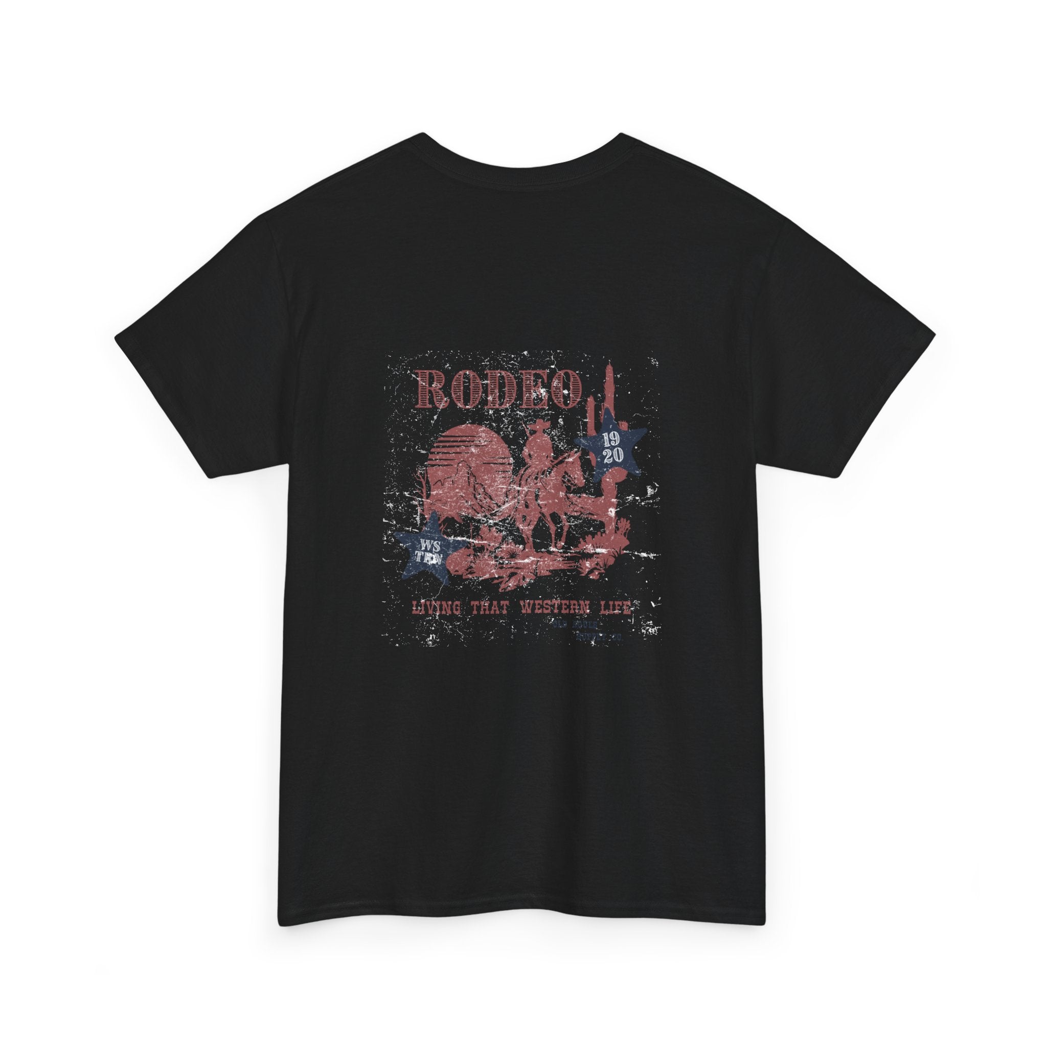 Rodeo Graphic Tee, Unisex Cotton T-Shirt, Western Style Shirt, Cowboy Apparel, Vintage Rodeo Clothing