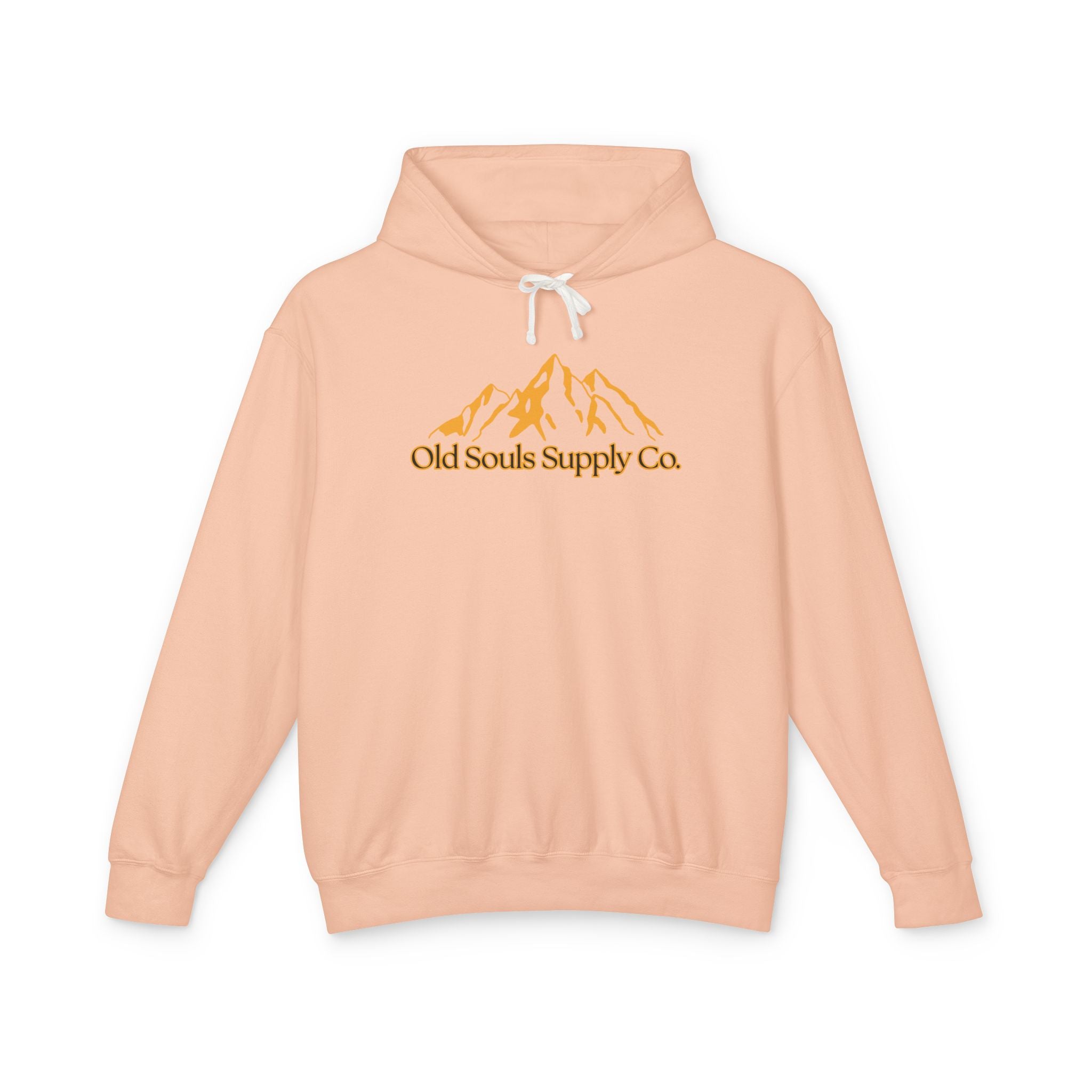 Old Souls Supply Co. Mountain Hoodie — Retro Sunset Outdoor Sweatshirt