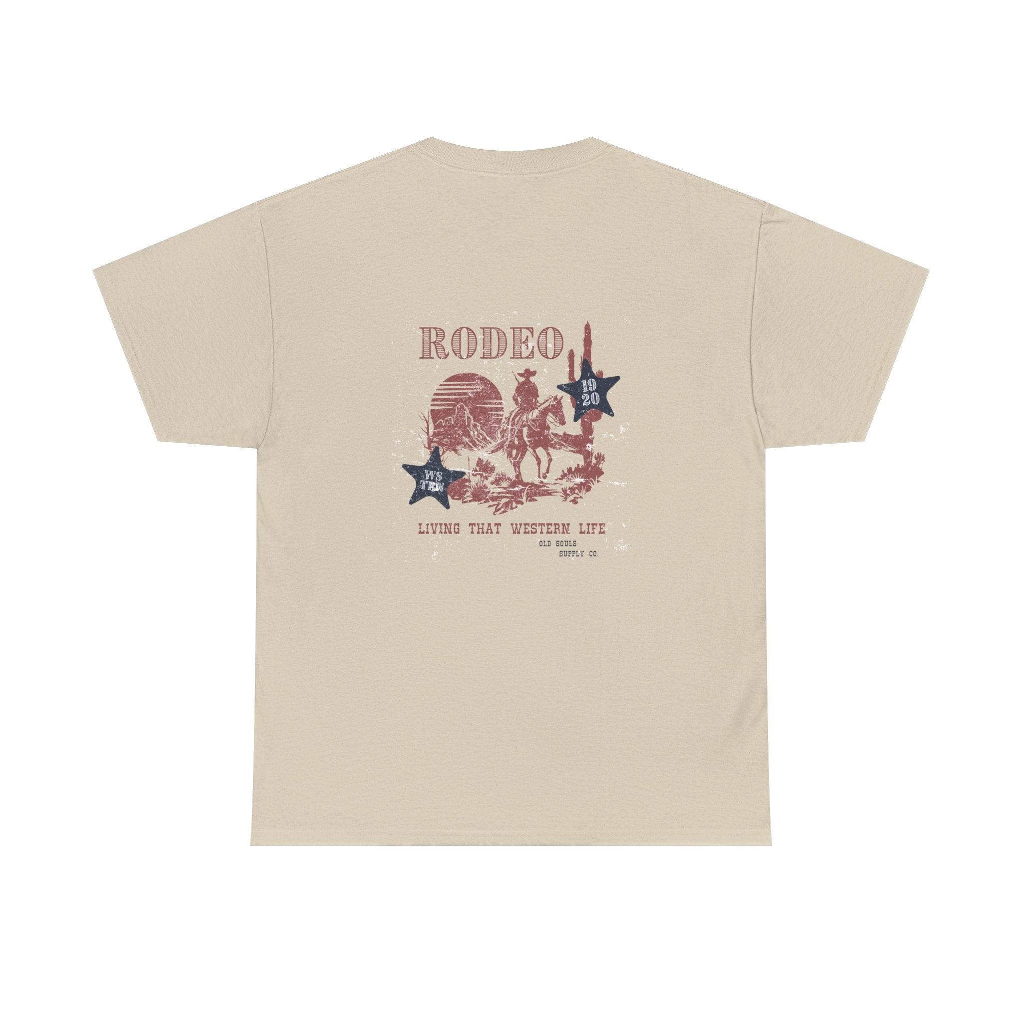 Rodeo Graphic Tee, Unisex Cotton T-Shirt, Western Style Shirt, Cowboy Apparel, Vintage Rodeo Clothing