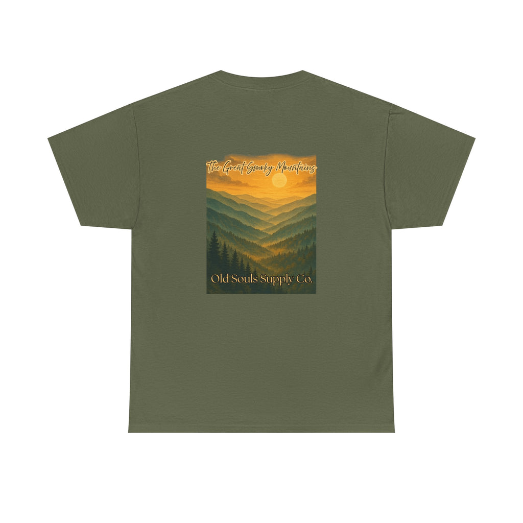 Mountain Sunset Unisex Tee, Nature Lover Gift, Outdoor Adventure Shirt, Camping Tee, Summer Essentials, Casual Wear