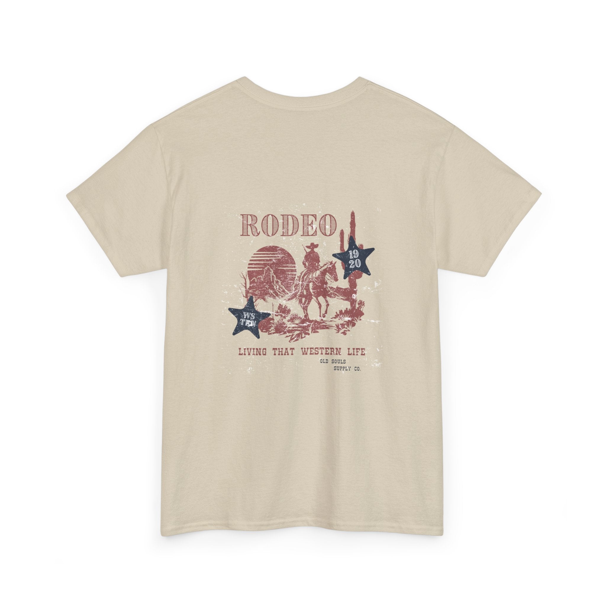 Rodeo Graphic Tee, Unisex Cotton T-Shirt, Western Style Shirt, Cowboy Apparel, Vintage Rodeo Clothing