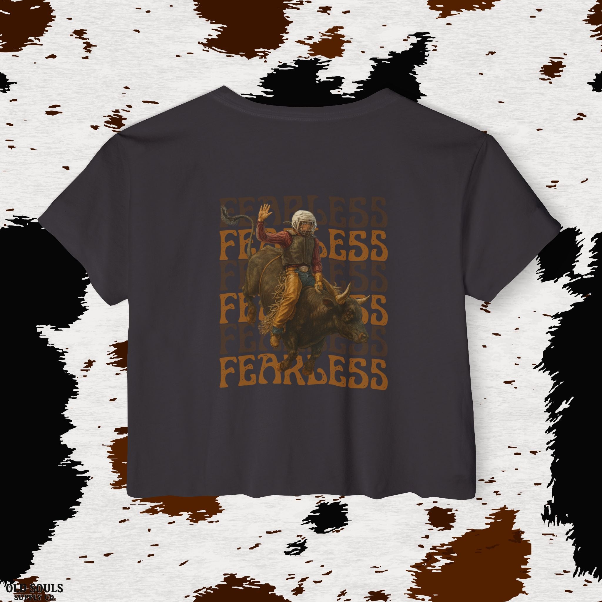 Fearless Old Souls Festival Crop Top, Boho Summer Top, Western Style Tee, Cowgirl Outfit, Music Festival Apparel