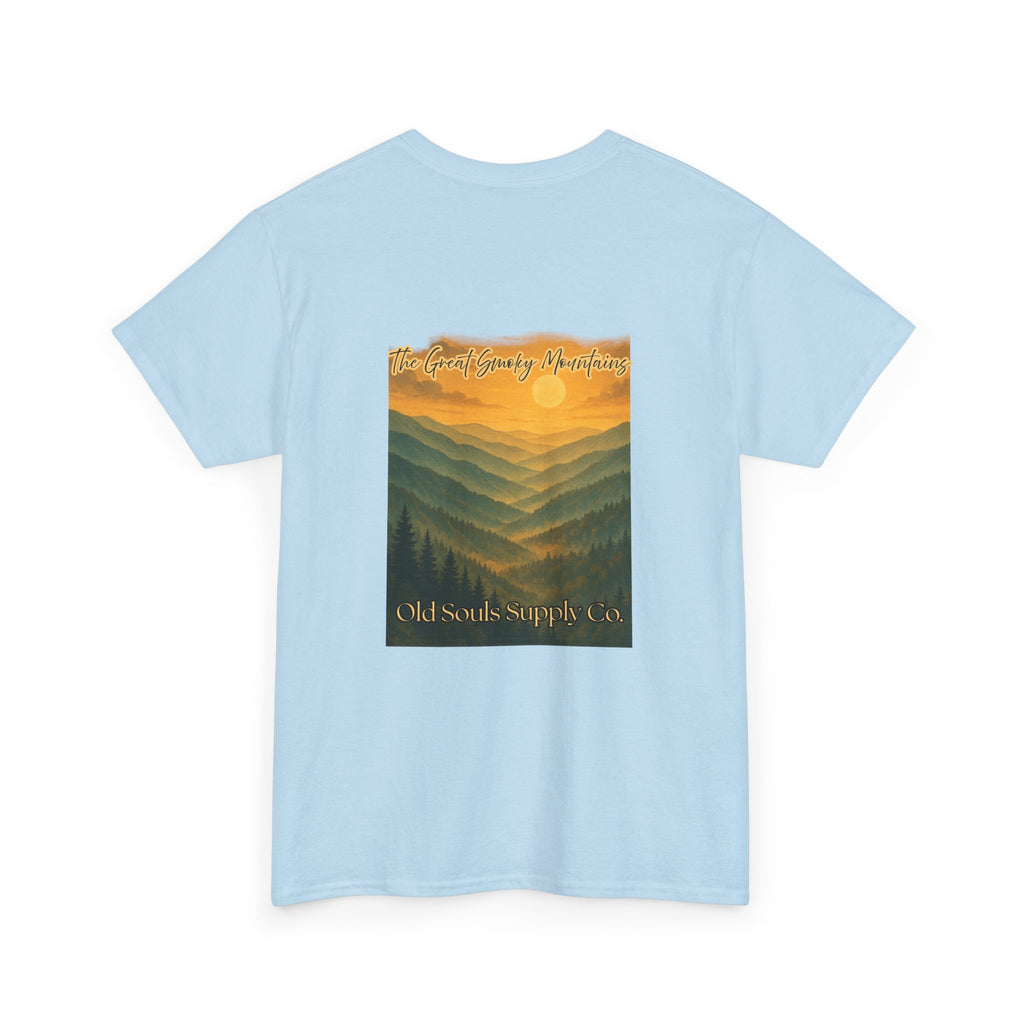 Mountain Sunset Unisex Tee, Nature Lover Gift, Outdoor Adventure Shirt, Camping Tee, Summer Essentials, Casual Wear