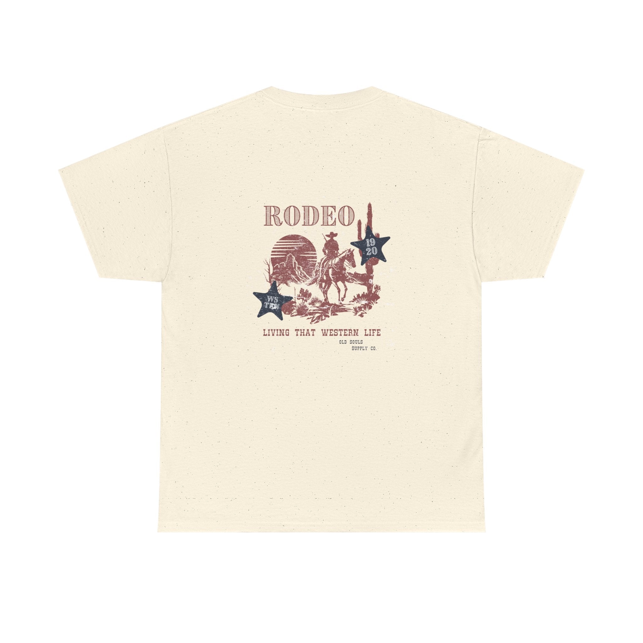 Rodeo Graphic Tee, Unisex Cotton T-Shirt, Western Style Shirt, Cowboy Apparel, Vintage Rodeo Clothing