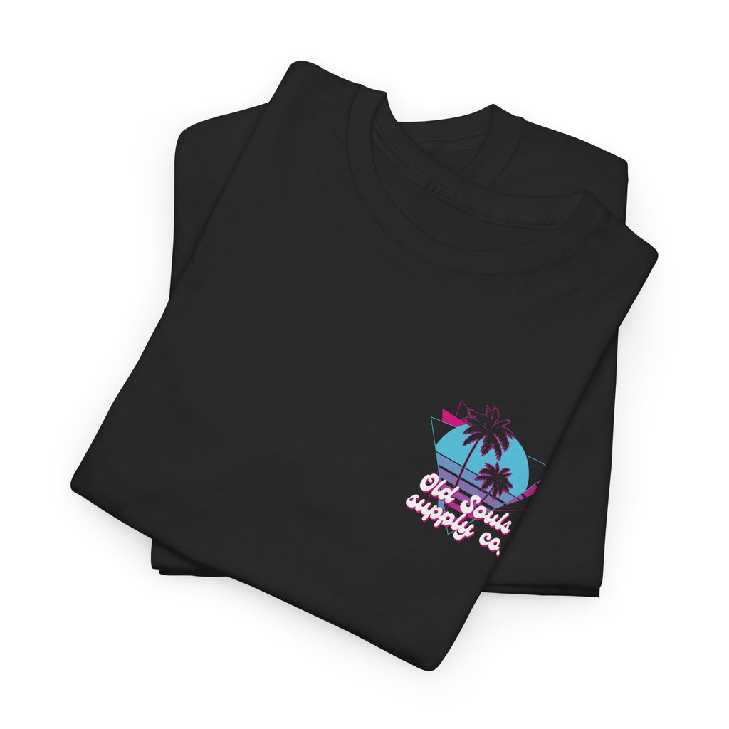 Retro Beach Vibe Tee, Unisex Cotton T-Shirt, Vintage Graphic Tee, Gift for Beach Lovers, Cool Summer Apparel