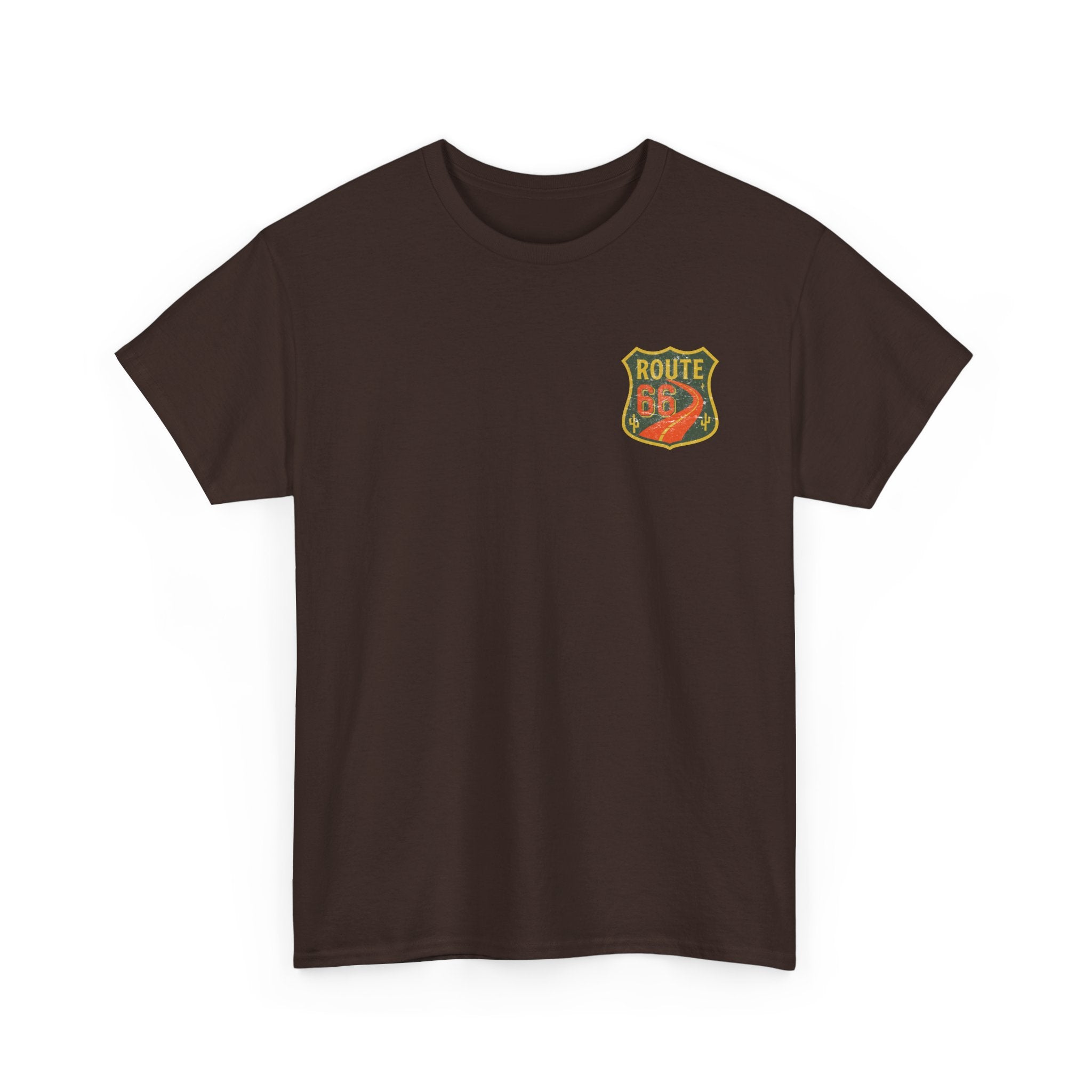Vintage Route 66 Heavy Cotton Tee, Retro T-Shirt, Old Souls Supply Co, Classic Road Trip Shirt, Travel Gift, Unisex Graphic Tee