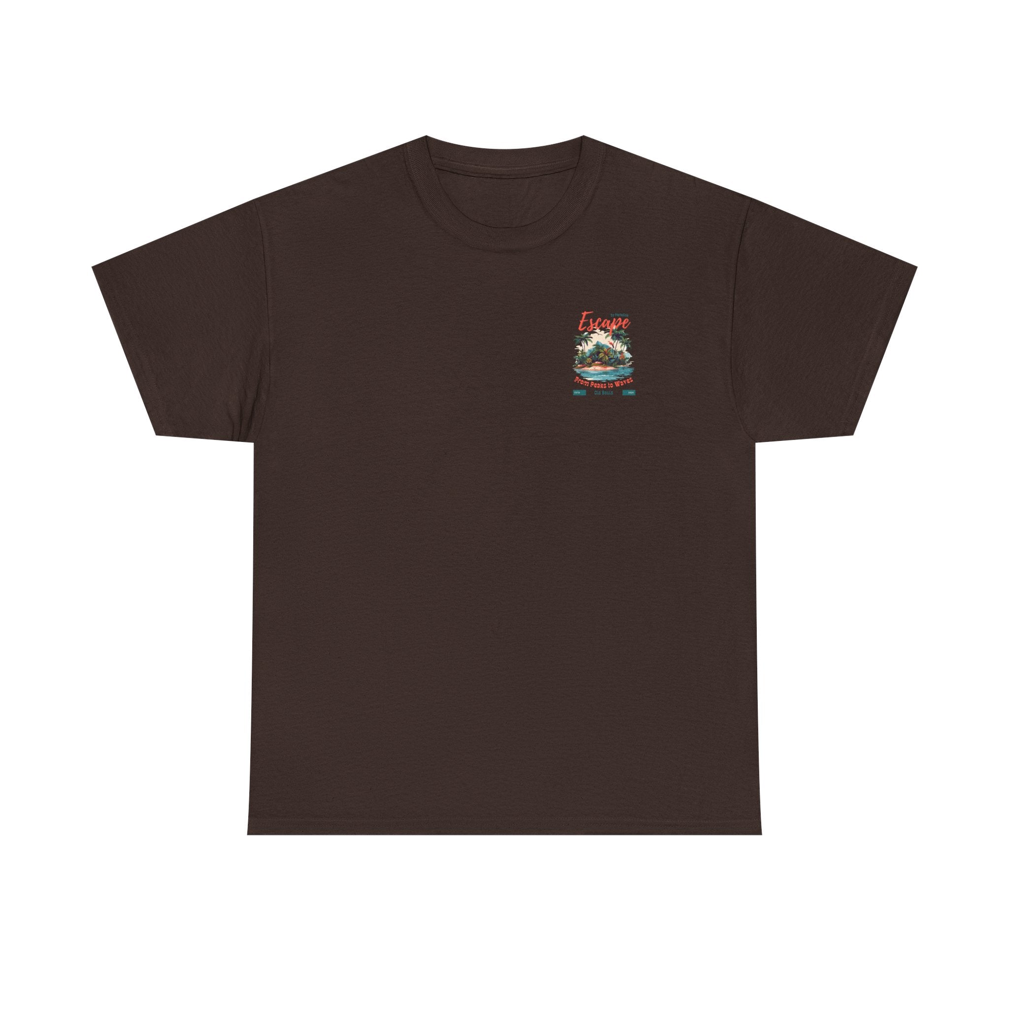 Escape to Paradise Unisex Heavy Cotton Tee, Vacation Shirt, Summer Apparel, Beach Lovers Gift, Travel Tee, Comfortable Casual Wear