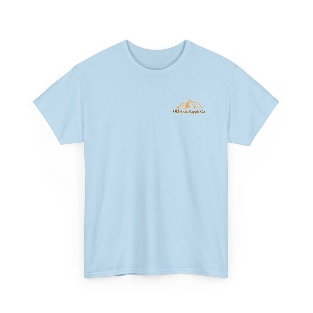 Mountain Sunset Unisex Tee, Nature Lover Gift, Outdoor Adventure Shirt, Camping Tee, Summer Essentials, Casual Wear